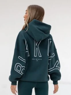 Outline Isabel Oversized Hoodie - Teal Green -BLAKELY CLOTHING SHOP 20120TealGreen 02LEADD