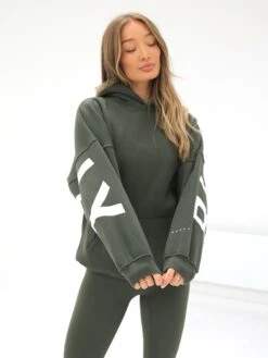 Isabel Oversized Hoodie - Khaki Green -BLAKELY CLOTHING SHOP 2012GkhakigreenD 4