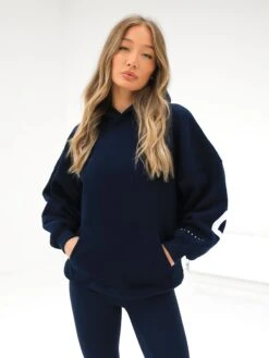 Isabel Oversized Hoodie - Navy Blue 4 Isabel Oversized Hoodie - Navy Blue -BLAKELY CLOTHING SHOP 2012GnavyD 2