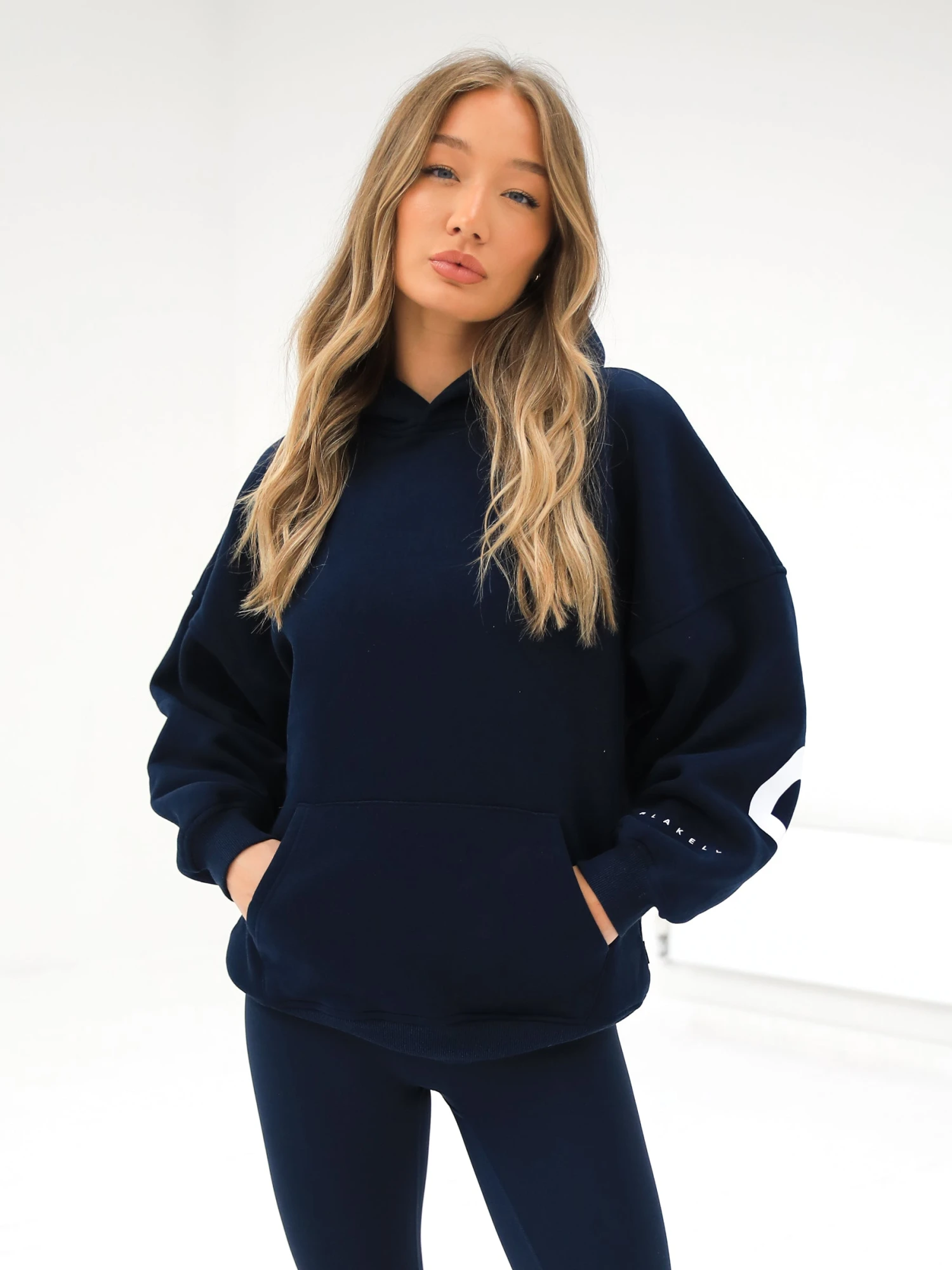 Isabel Oversized Hoodie - Navy Blue Isabel Oversized Hoodie - Navy Blue -BLAKELY CLOTHING SHOP 2012GnavyD 2