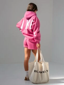 Isabel Oversized Hoodie - Hot Pink 4 Isabel Oversized Hoodie - Hot Pink -BLAKELY CLOTHING SHOP 2012SHOTPINKDs