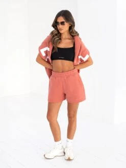 Isabel Oversized Hoodie - Burnt Coral -BLAKELY CLOTHING SHOP 2012WBURNTCORAL01D