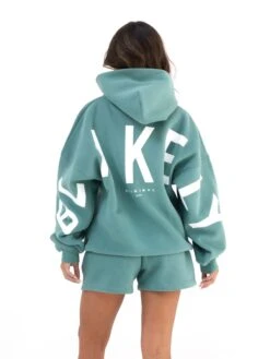 Isabel Oversized Hoodie - Deep Sage -BLAKELY CLOTHING SHOP 2012WDEEPSAGE03D