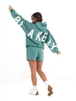 Isabel Oversized Hoodie - Deep Sage -BLAKELY CLOTHING SHOP 2012WDEEPSAGE04D