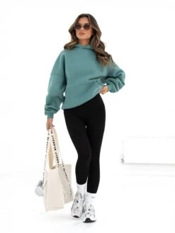 Isabel Oversized Hoodie - Deep Sage -BLAKELY CLOTHING SHOP 2012WDEEPSAGE05D