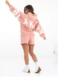 Isabel Oversized Hoodie - Peach Pink -BLAKELY CLOTHING SHOP 2012WPEACHPINK04D