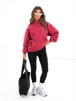 Isabel Oversized Hoodie - Deep Pink 5 Isabel Oversized Hoodie - Deep Pink -BLAKELY CLOTHING SHOP 2012WSANGRIARED02D