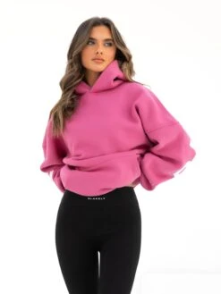 Isabel Oversized Hoodie - Hot Pink 3 Isabel Oversized Hoodie - Hot Pink -BLAKELY CLOTHING SHOP 2012WWILDBERRY05D