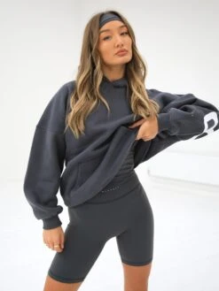 Isabel Oversized Hoodie - Charcoal -BLAKELY CLOTHING SHOP 2012XGREYD 2