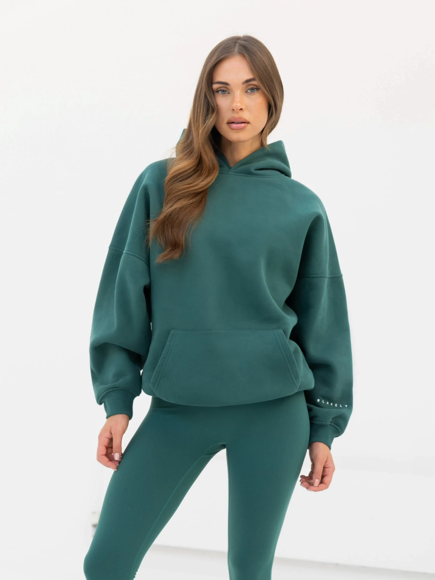 Isabel Oversized Hoodie - Pine Green Isabel Oversized Hoodie - Pine Green -BLAKELY CLOTHING SHOP 2012XPINE02D