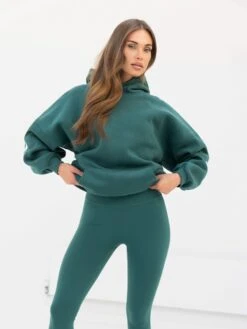 Isabel Oversized Hoodie - Pine Green 7 Isabel Oversized Hoodie - Pine Green -BLAKELY CLOTHING SHOP 2012XPINE04D
