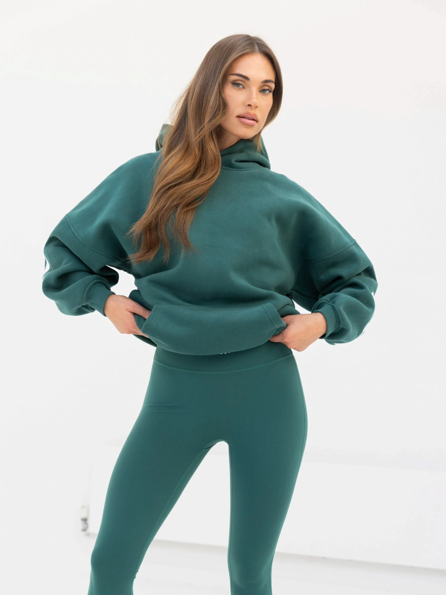 Isabel Oversized Hoodie - Pine Green Isabel Oversized Hoodie - Pine Green -BLAKELY CLOTHING SHOP 2012XPINE04D