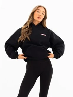 Cloud Print Oversized Hoodie - Black -BLAKELY CLOTHING SHOP 2015 1BLACK03D