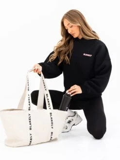 Cloud Print Oversized Hoodie - Black -BLAKELY CLOTHING SHOP 2015 1BLACK06D