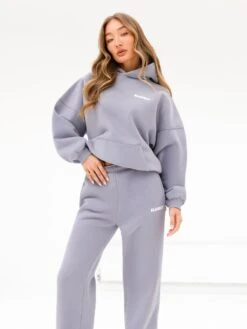 Cloud Print Oversized Hoodie - Pale Lilac -BLAKELY CLOTHING SHOP 2015 1LILAC05D