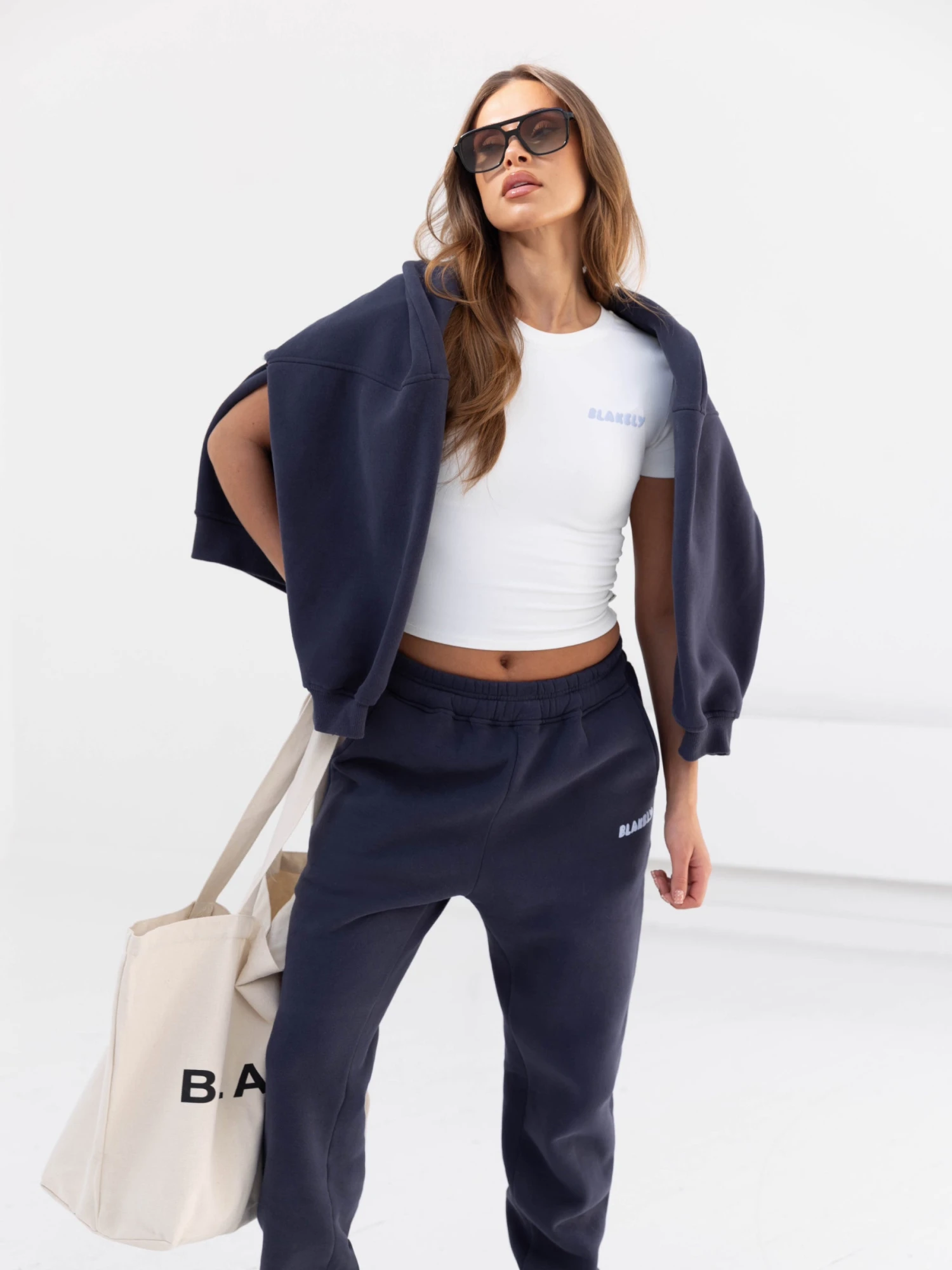 CloudPrint Oversized Hoodie - True Navy CloudPrint Oversized Hoodie - True Navy -BLAKELY CLOTHING SHOP 2015 1Navy 02D