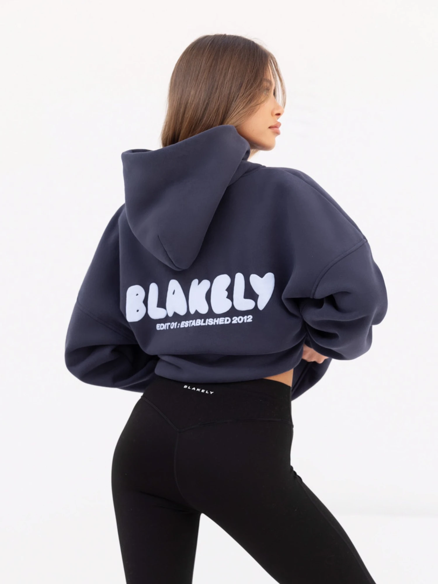 CloudPrint Oversized Hoodie - True Navy CloudPrint Oversized Hoodie - True Navy -BLAKELY CLOTHING SHOP 2015 1Navy 04LEADD