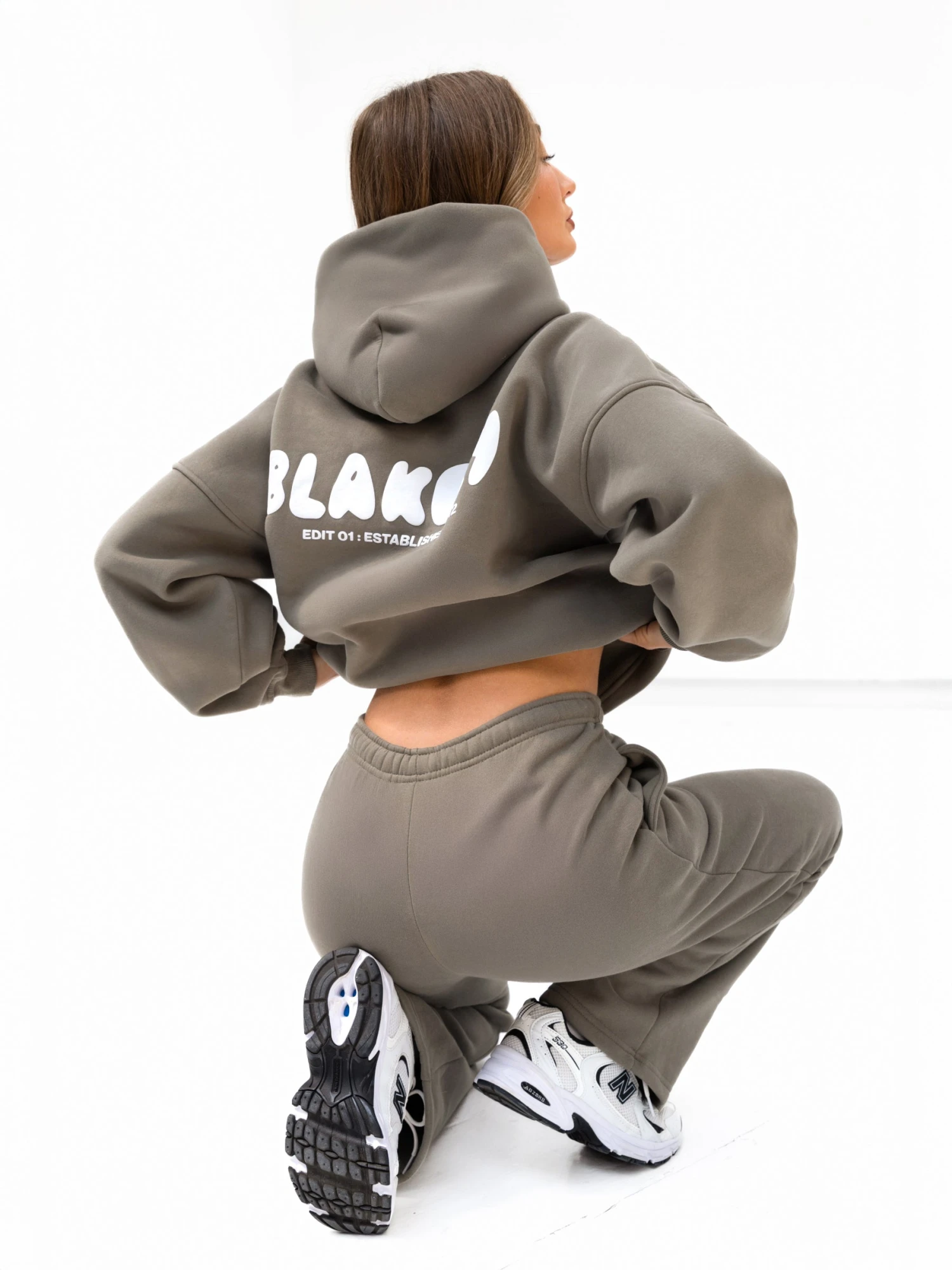 Cloud Print Oversized Hoodie - Safari Green Cloud Print Oversized Hoodie - Safari Green -BLAKELY CLOTHING SHOP 2015 1SAFARI05D