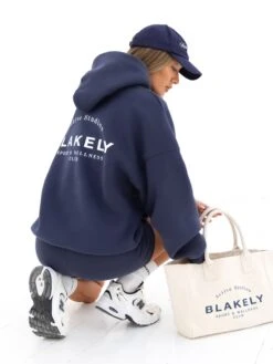 Active Studios Oversized Hoodie - True Navy -BLAKELY CLOTHING SHOP 2015CNAVY02D