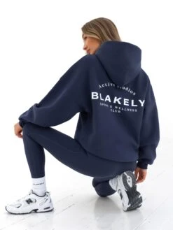 Active Studios Oversized Hoodie - True Navy -BLAKELY CLOTHING SHOP 2015CNAVY06D