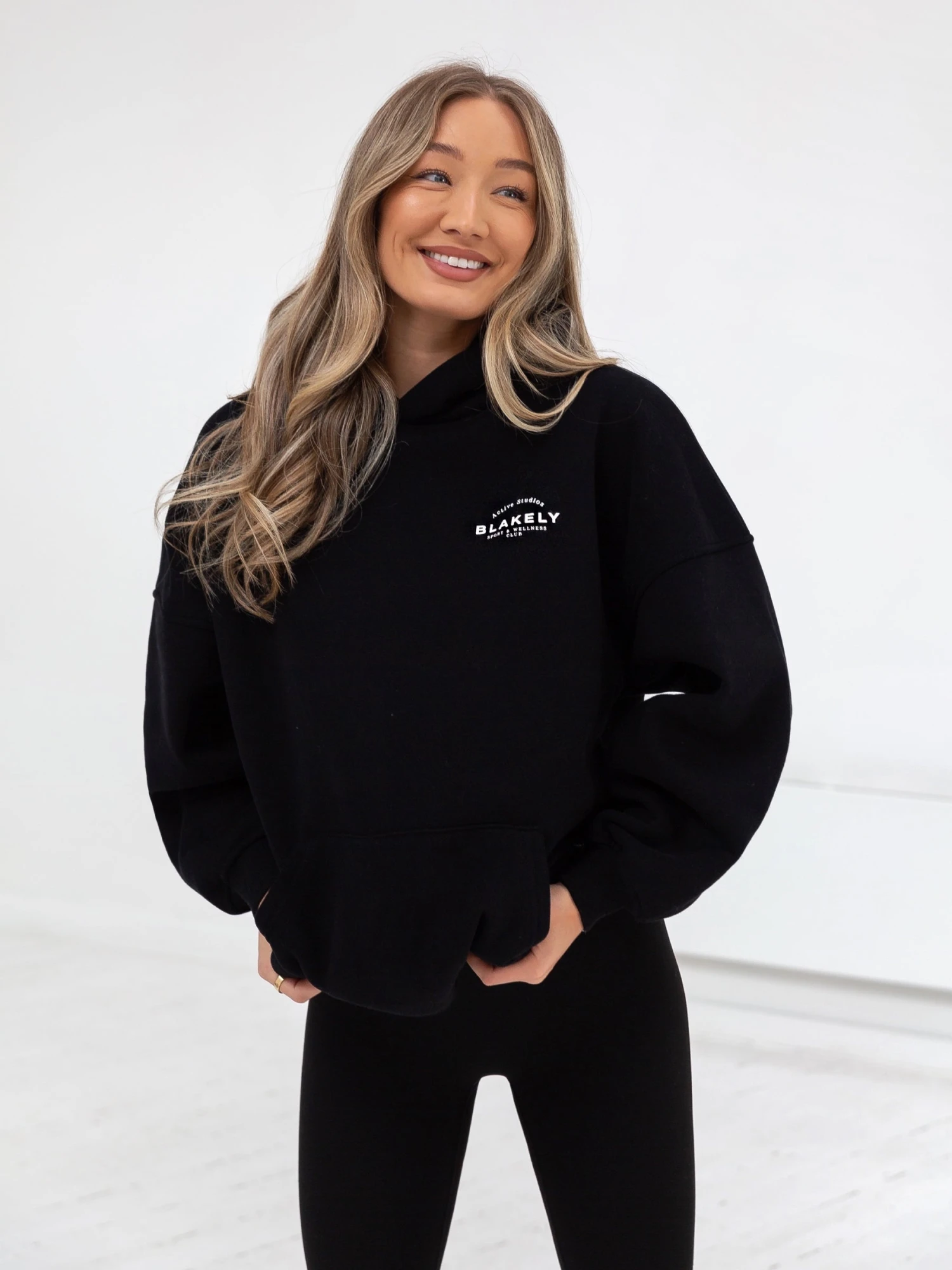 Active Studios Oversized Hoodie - Black Active Studios Oversized Hoodie - Black -BLAKELY CLOTHING SHOP 2015S Black 04D