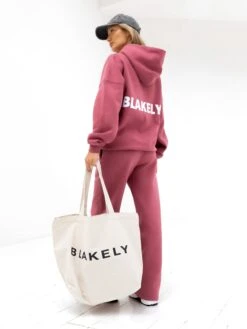 Amelie Oversized Hoodie - Dark Pink -BLAKELY CLOTHING SHOP 2016ODARKPINK01D