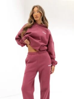 Amelie Oversized Hoodie - Dark Pink -BLAKELY CLOTHING SHOP 2016ODARKPINK03D