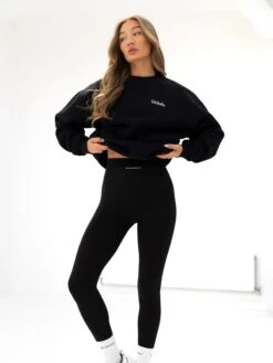 Sami Oversized Jumper - Black -BLAKELY CLOTHING SHOP 215IWBLACKD 2