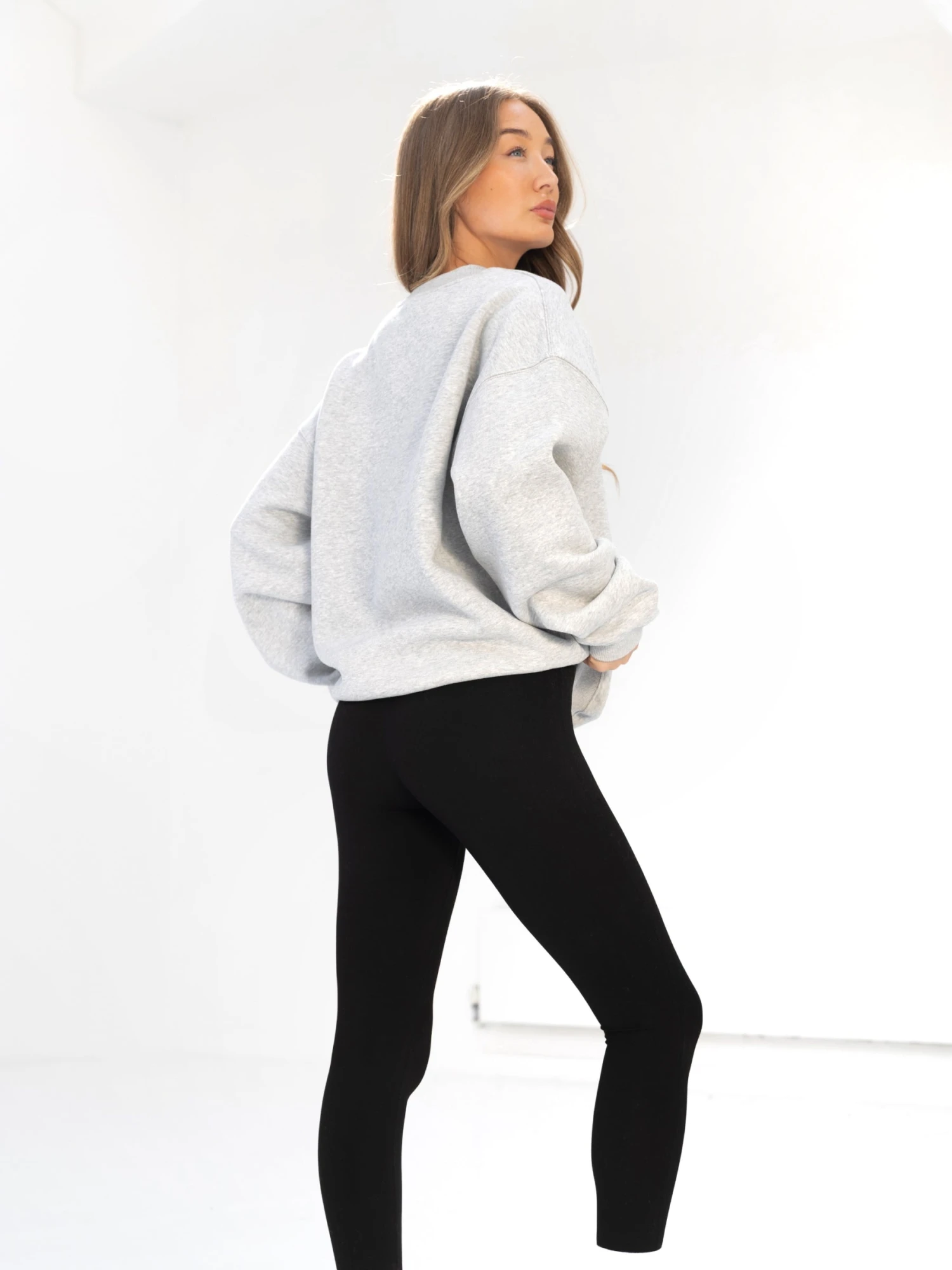 Sami Oversized Jumper - Marl Grey Sami Oversized Jumper - Marl Grey -BLAKELY CLOTHING SHOP 215IWMARLGREYD 4