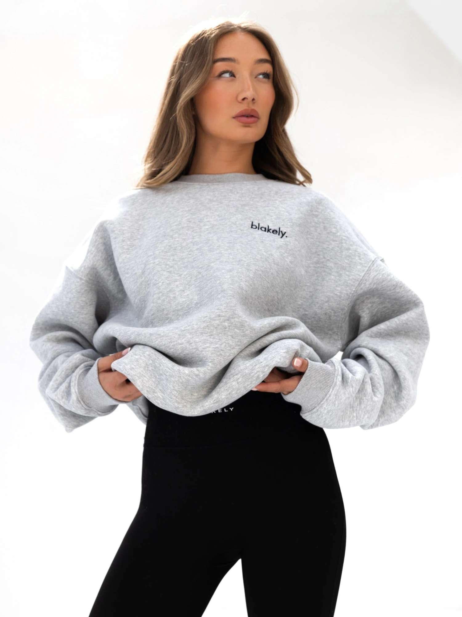 Sami Oversized Jumper - Marl Grey Sami Oversized Jumper - Marl Grey -BLAKELY CLOTHING SHOP 215IWMARLGREYD