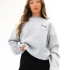 Sami Oversized Jumper - Marl Grey -BLAKELY CLOTHING SHOP 215IWMARLGREYLEADD