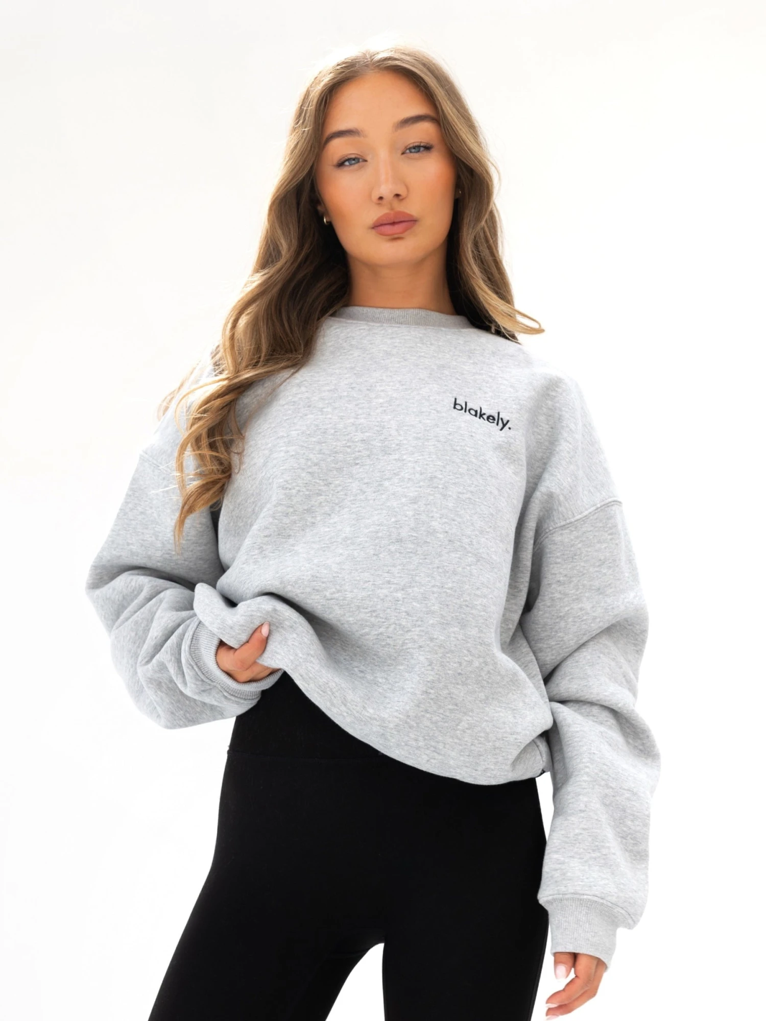 Sami Oversized Jumper - Marl Grey Sami Oversized Jumper - Marl Grey -BLAKELY CLOTHING SHOP 215IWMARLGREYLEADD