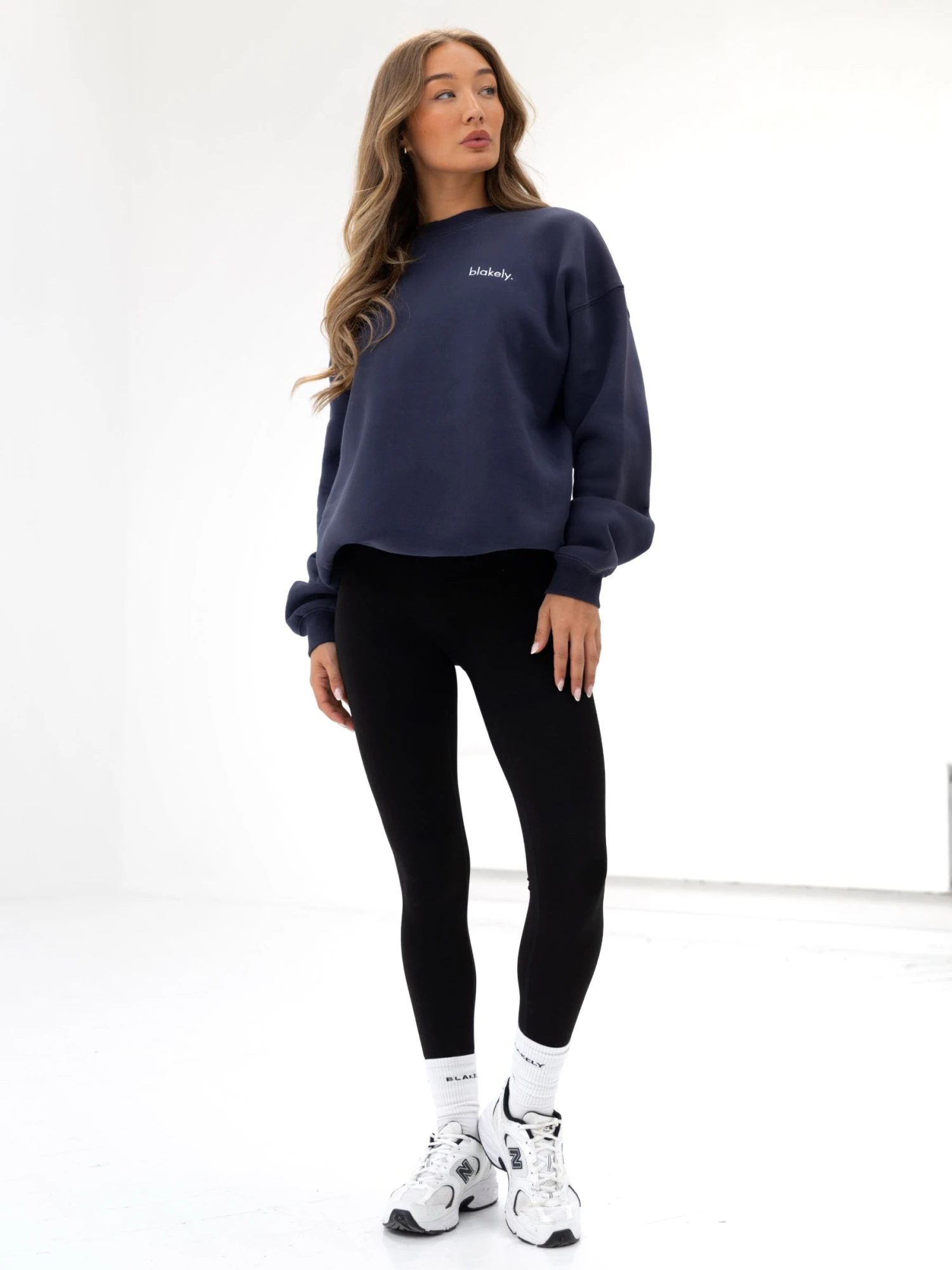 Sami Oversized Jumper - True Navy Sami Oversized Jumper - True Navy -BLAKELY CLOTHING SHOP 215IWTRUENAVYD 1