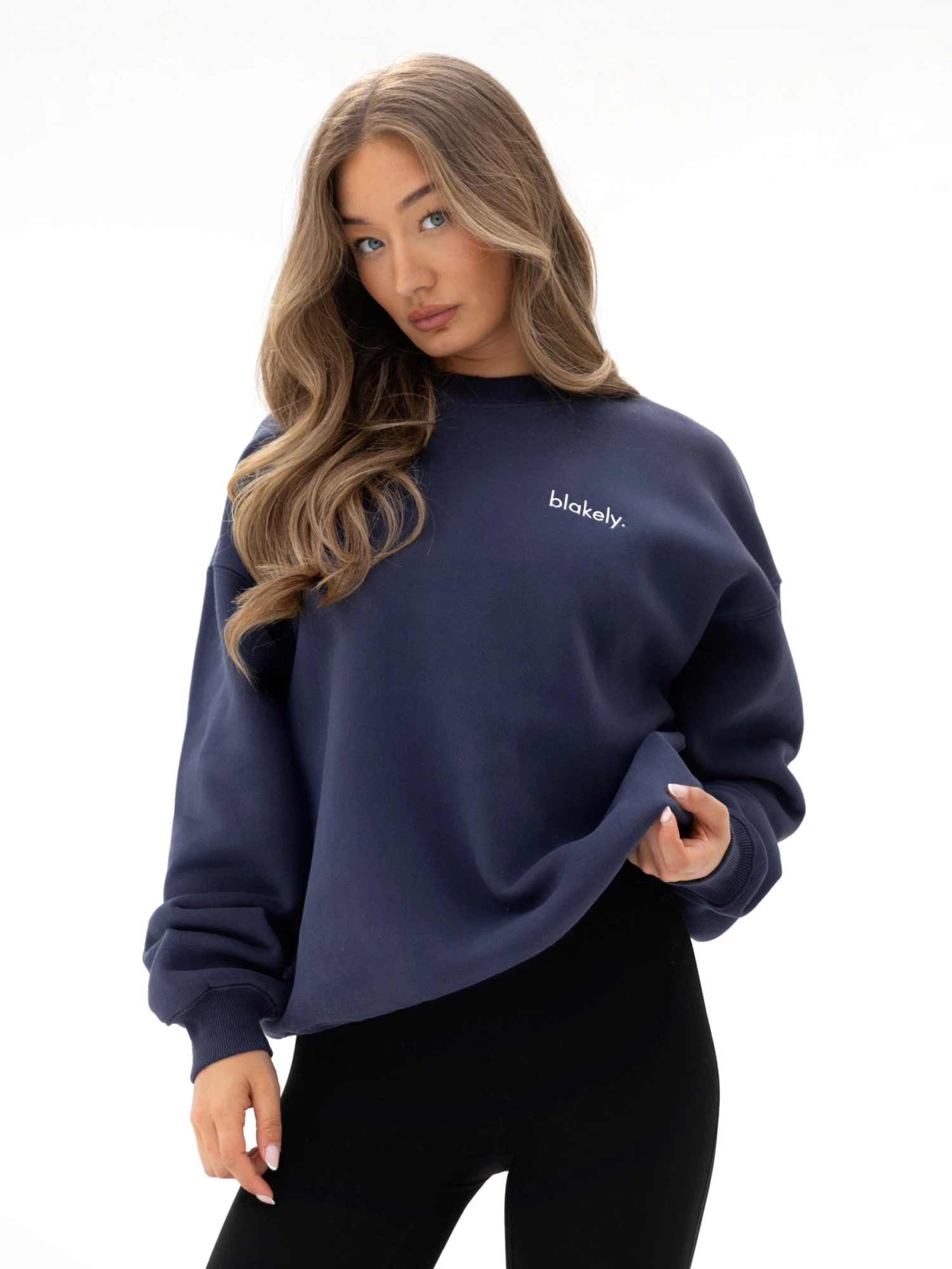 Sami Oversized Jumper - True Navy Sami Oversized Jumper - True Navy -BLAKELY CLOTHING SHOP 215IWTRUENAVYLEADD