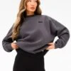 Olivia Oversized Jumper - Charcoal -BLAKELY CLOTHING SHOP 2160TCHARCOALLEADD