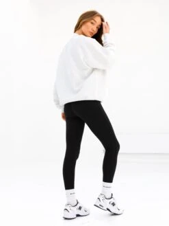 Melrose Oversized Jumper - Marl White -BLAKELY CLOTHING SHOP 216AMARLWHITE03D