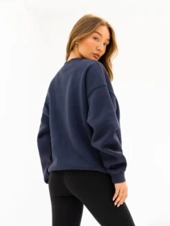 Melrose Oversized Jumper - True Navy 7 Melrose Oversized Jumper - True Navy -BLAKELY CLOTHING SHOP 216ANAVY05D