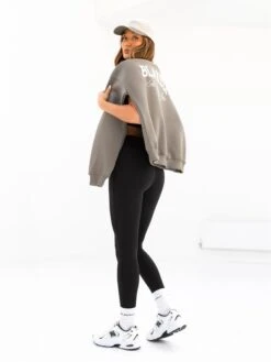 Melrose Oversized Jumper - Safari Green 7 Melrose Oversized Jumper - Safari Green -BLAKELY CLOTHING SHOP 216ASAFARIGREEN05D