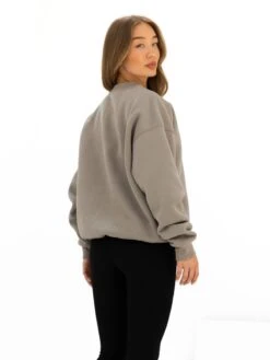 Logo Oversized Jumper - Washed Khaki -BLAKELY CLOTHING SHOP 216IWWASHEDKHAKID 3