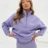 Ultimate 1/4 Zip Jumper - Lilac -BLAKELY CLOTHING SHOP 218GLILACLEAD
