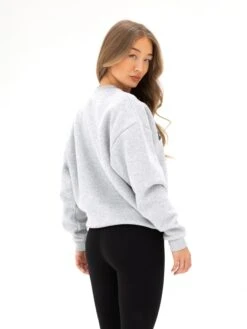 Studio Oversized Jumper - Marl Grey -BLAKELY CLOTHING SHOP 2220WMARLGREYNEWD 4