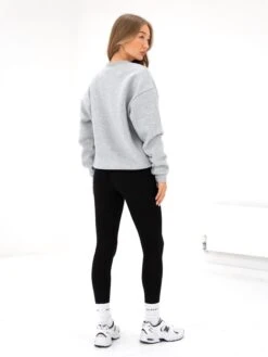 Studio Oversized Jumper - Marl Grey -BLAKELY CLOTHING SHOP 2220WMARLGREYNEWD 5