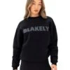 Studio Oversized Jumper - Tonal Black -BLAKELY CLOTHING SHOP 2220WTONALBLACKKNEWD