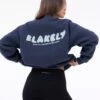 Cloud Print Oversized Jumper - True Navy -BLAKELY CLOTHING SHOP 2221Navy 04LEADD