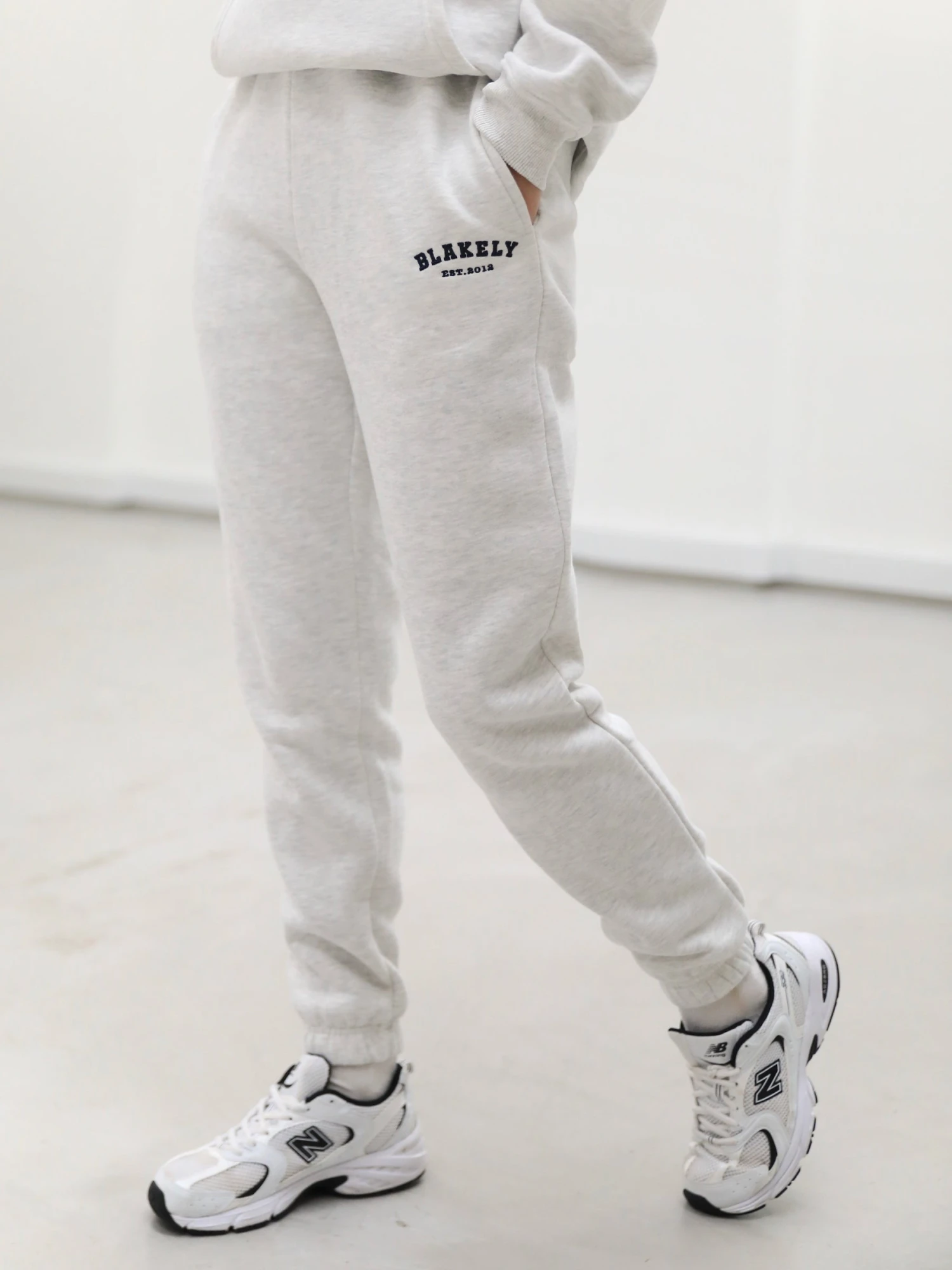 Heritage Sweatpants - Marl White Heritage Sweatpants - Marl White -BLAKELY CLOTHING SHOP 225VWMarlWhite 02D