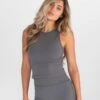 Sofia Soft Vest - Charcoal -BLAKELY CLOTHING SHOP 2271YCHARCOALLEADD