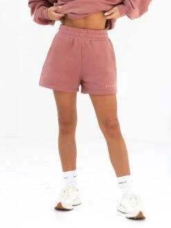 Isabel Jogger Shorts - Blush Brown -BLAKELY CLOTHING SHOP 2542BROWN03Dcopy