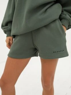 Isabel Jogger Shorts - Khaki Green -BLAKELY CLOTHING SHOP 2542GREEND 1 8782746c 3793 4a29 bd14 c869dfe67a1a