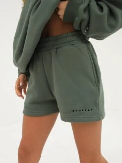 Isabel Jogger Shorts - Khaki Green -BLAKELY CLOTHING SHOP 2542GREENLEADD 85d1c50f 5150 40a5 b2d9 ce58672324ad