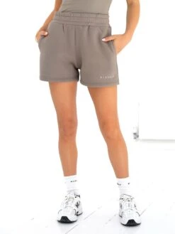 Isabel Jogger Shorts - Neutral Grey -BLAKELY CLOTHING SHOP 2542GREY01D